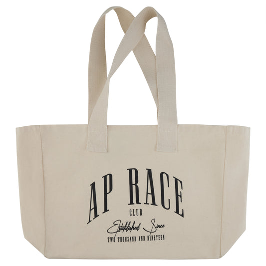 AP Race Script Tote Bag