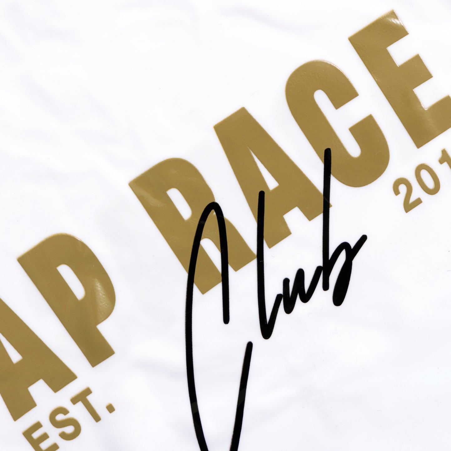 AP Race Club Script Swim Cap