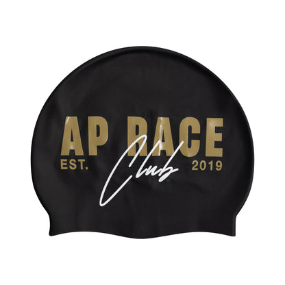 AP Race Club Script Swim Cap