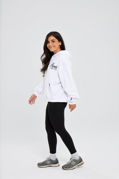 Paris 24 Hoodie White