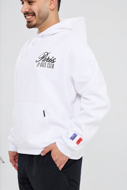 Paris 24 Hoodie White