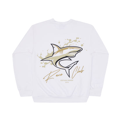 Shark Sweatshirt White